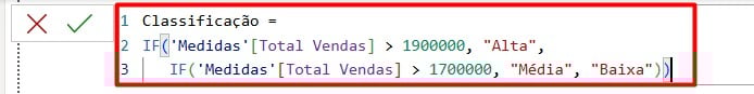 DAX IF no Power BI