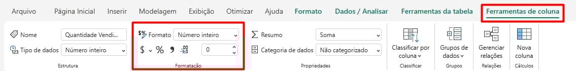 Personalizando Valores na Guia de Formatação do Power BI