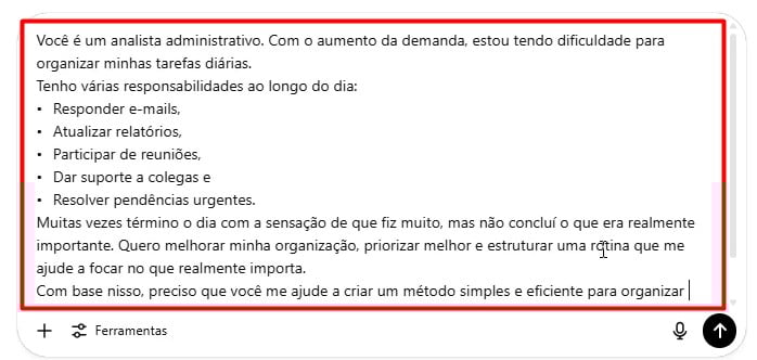 Envio de Prompt Completo ao ChatGPT