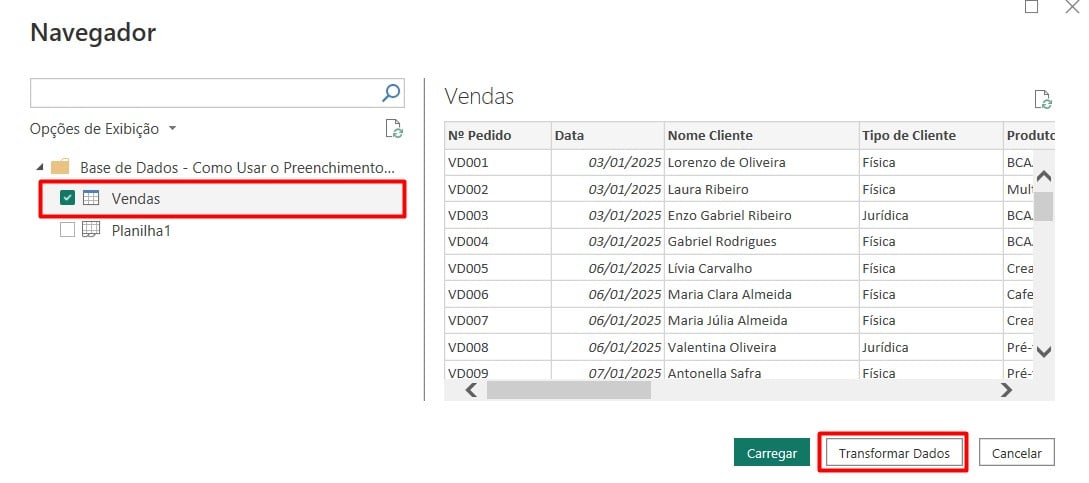 Importando Dados do Excel para o Power BI