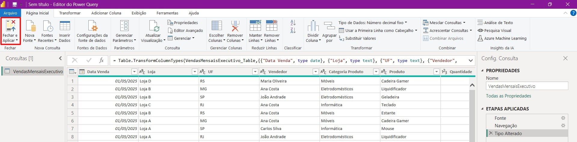 Acessando o Power BI pelo o Power Query