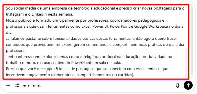 Envio de Prompt Completo ao ChatGPT