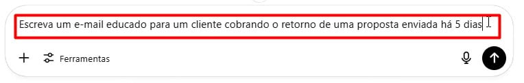 Envio de Prompt ao ChatGPT para Montar E-mail