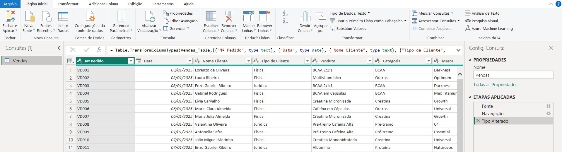 Power Query Aberto
