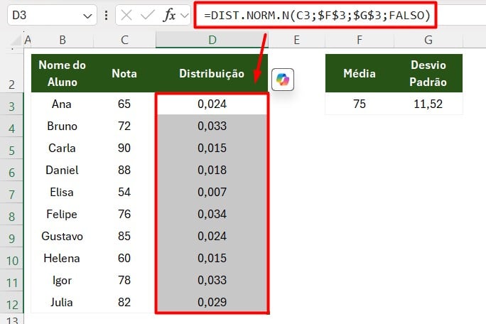 Calculando a Distribuição de Valores no Excel