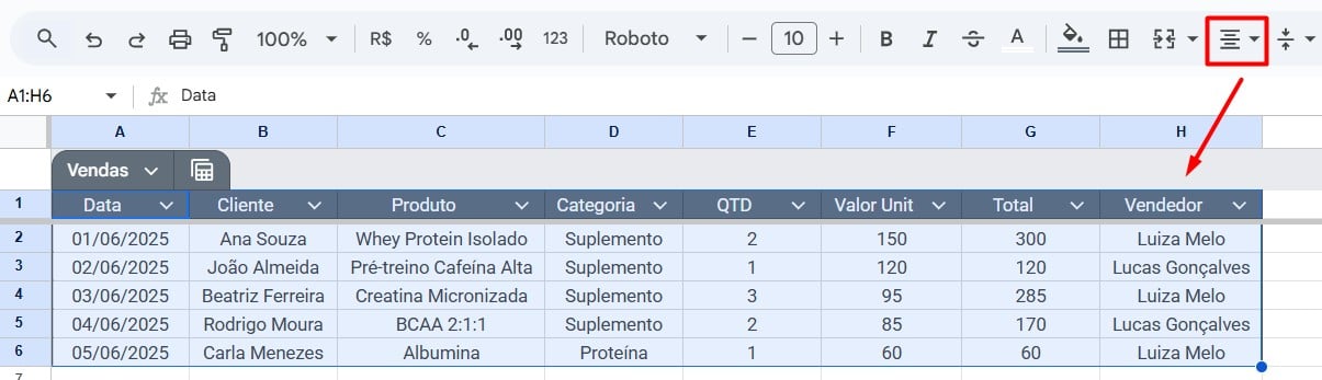 Centralizando Dados no Google Sheets