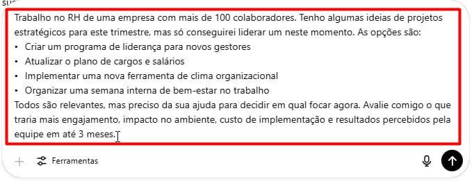 Envio de Prompt Completo ao ChatGPT