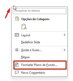 Formatando Plano de Fundo do Layout no PowerPoint