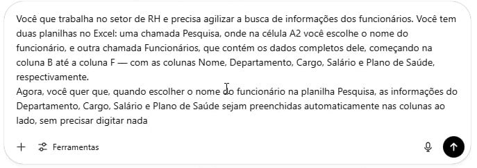 Envio de Prompt ao ChatGPT