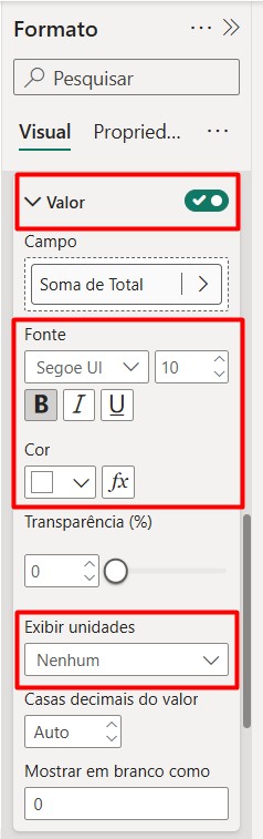 Personalizando Rótulos de Dados no Visual do Power BI