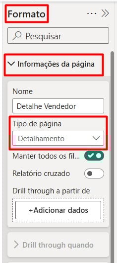 Ativando o Drill Through no Power BI