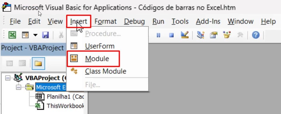 Criando Código de VBA no Excel