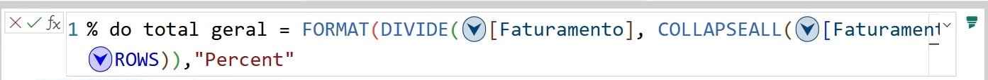 Cálculos de Percentual do Total Geral no Power BI