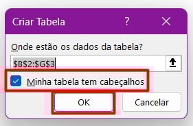 Formatando Dados como Tabela no Excel