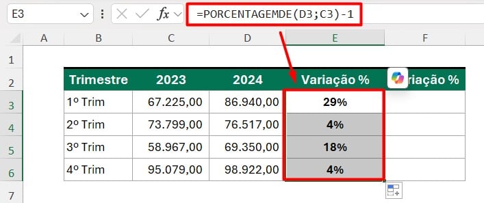 Aprenda Fórmulas de Porcentagem no Excel