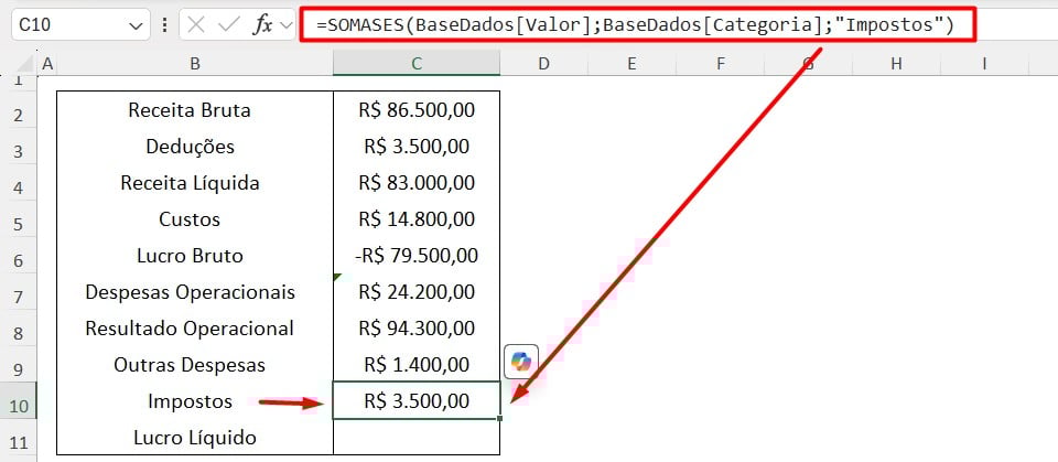 Calculando Impostos no Excel