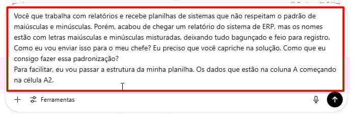 Envio de Prompt ao ChatGPT