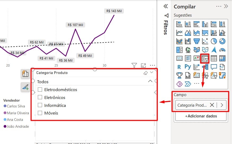 Segmentação de Dados por Categoria no Power BI