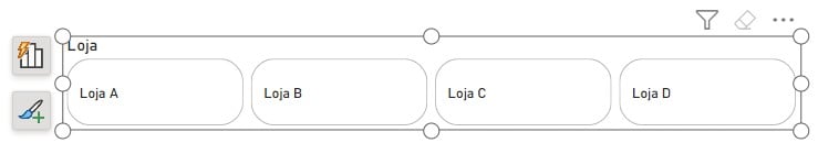 Segmentação de Botão no Power BI