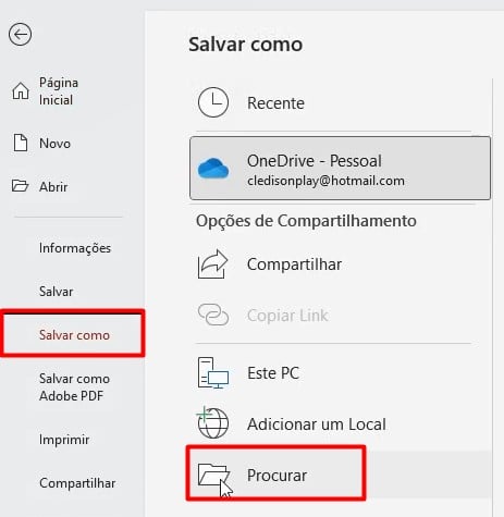 Salvando Modelo de Layout Feito no PowerPoint