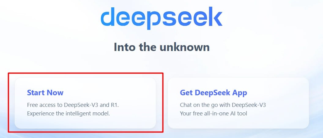 Acessando o DeepSeek