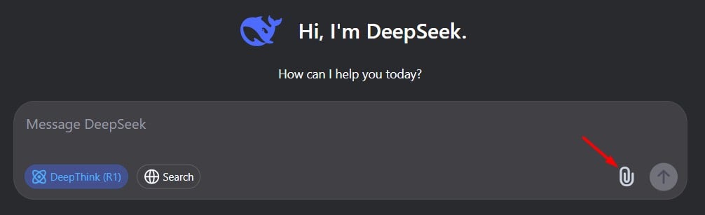 Caixa de Mensagem DeepSeek