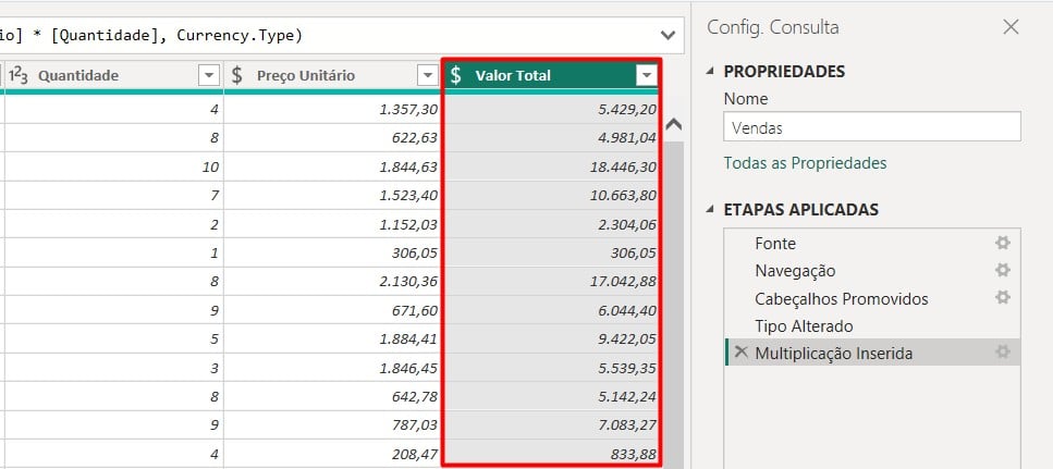 Coluna Calculada no Power Query
