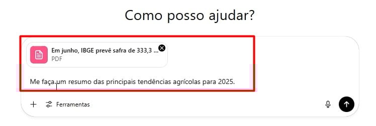 Envio de Prompt ao ChatGPT