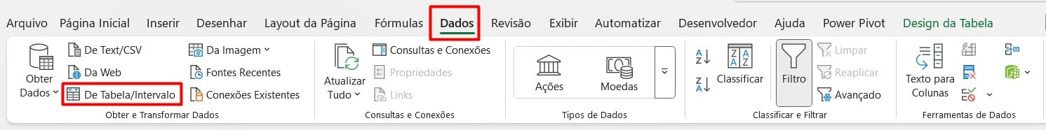 Abrindo o Power Query no Excel