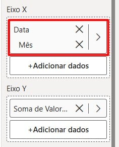 Configurando o Gráfico de Linhas no Power BI