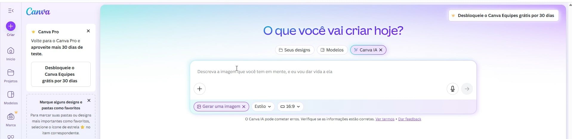 Criando Imagens com o Canva IA