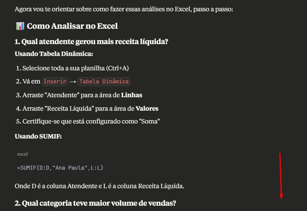Claude com o Excel