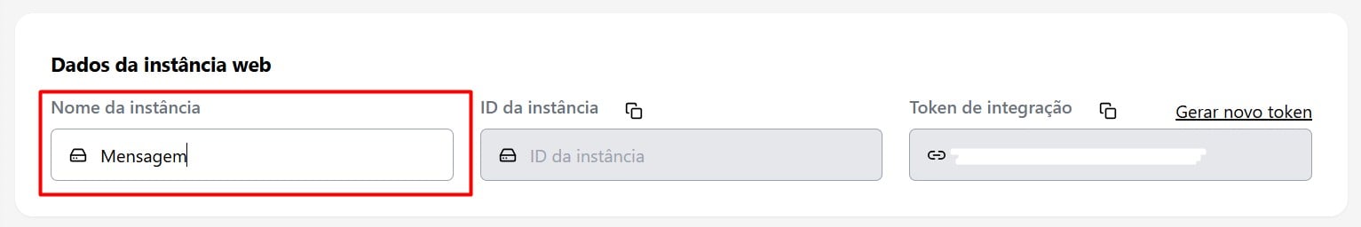 Criando Instância na Web com API