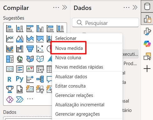 Criando Nova Medida no Power BI