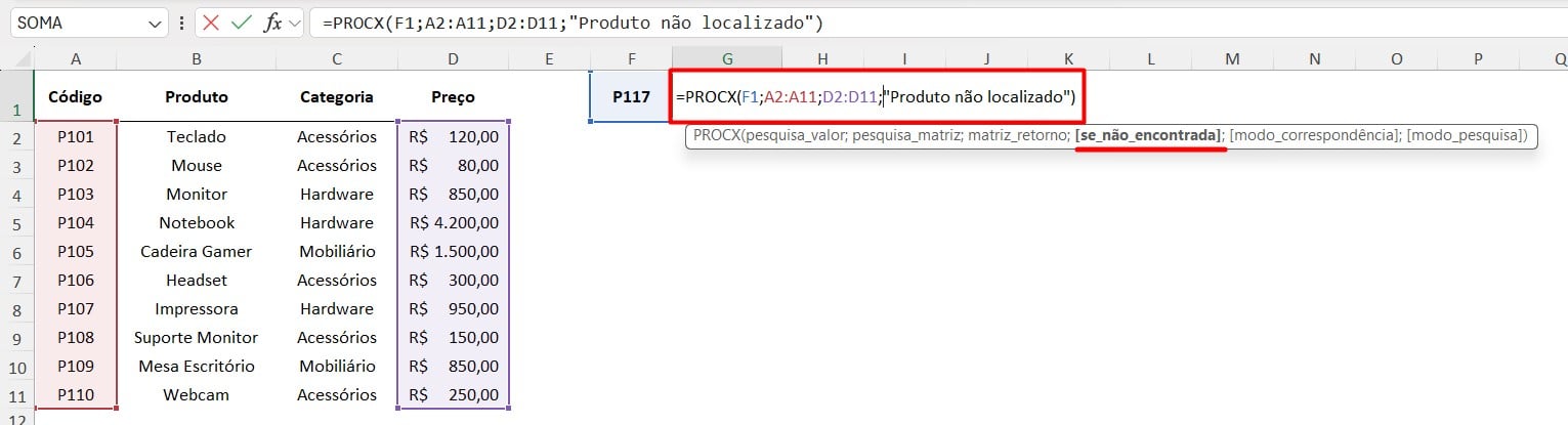 Ajustando Erro ND no Excel