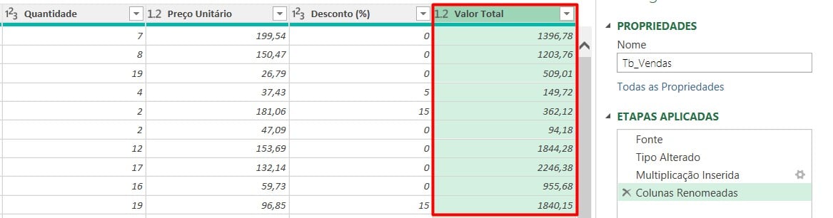 Coluna Calculada no Power Query