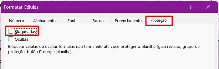 Bloqueando Células com Fórmulas no Excel