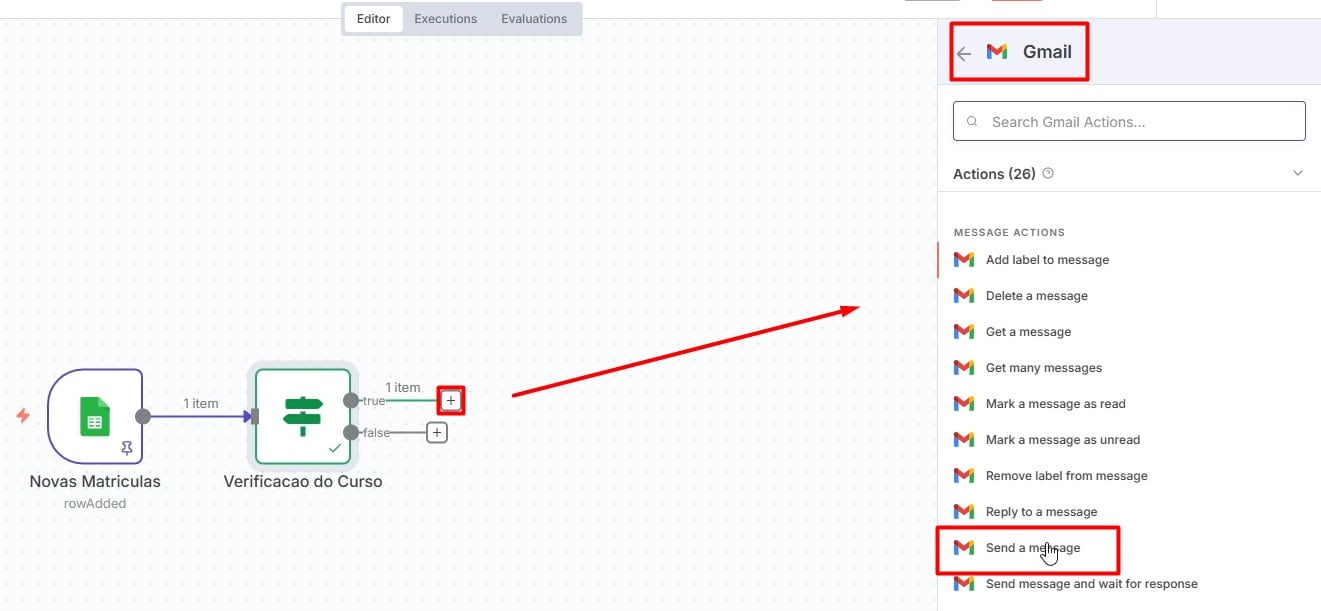 Configurando Fluxo de Trabalho no N8N