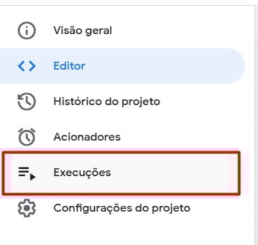 Acompanhando Execuções dos Scripts do Google Sheets