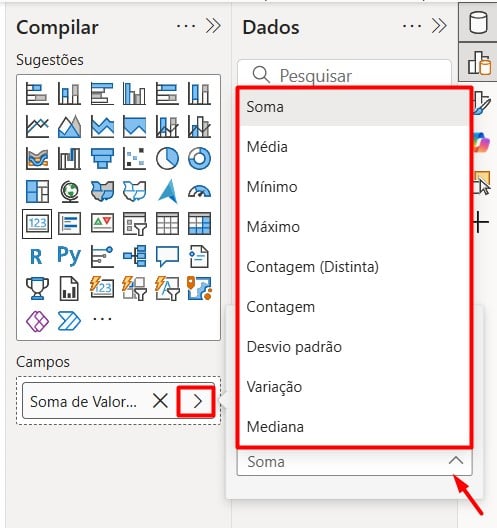 Configurando Resultados do Visual de Cartão no Power BI