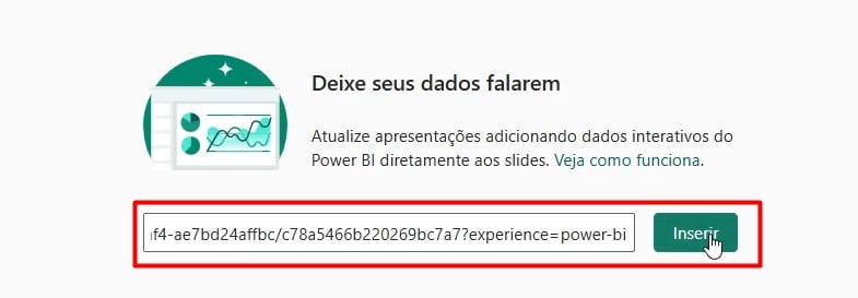 Vinculando o Power BI no PowerPoint