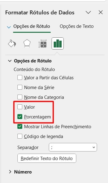 Personalizando Gráfico de Rosca no Excel