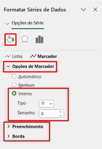 Personalizando Gráfico de Linhas no Excel