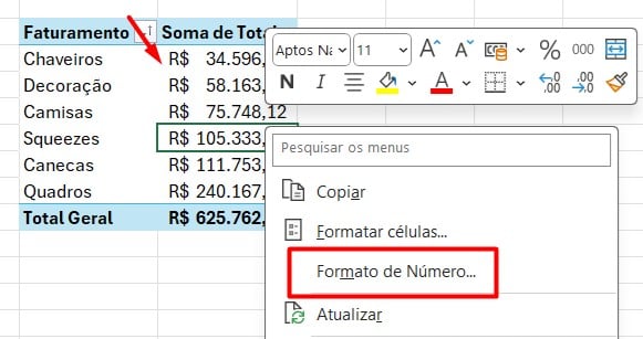 Personalizando Gráfico de Barras no Excel