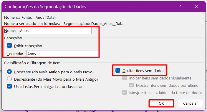 Personalizando Segmentação de Dados no Excel