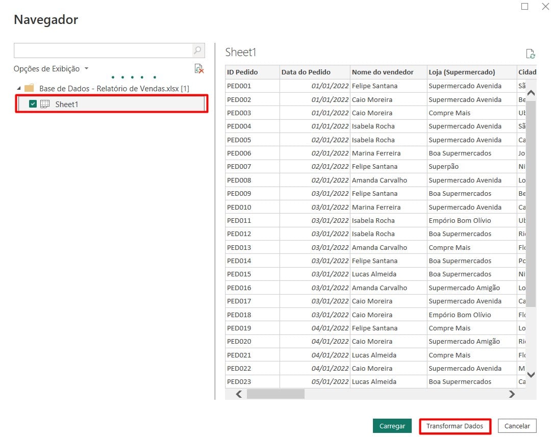Importando Dados do Excel no Power BI