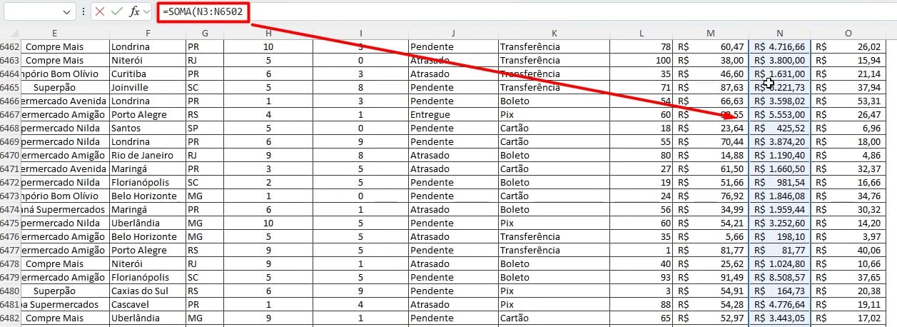 Selecionando Todos os Dados com Atalhos no Excel