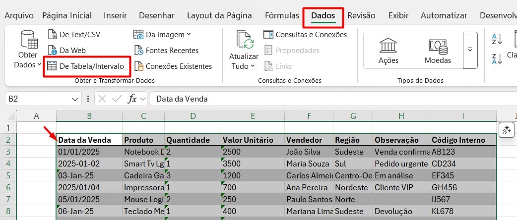 Acessando o Power Query Através do Excel