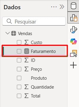 Medida de Faturamento no Power BI