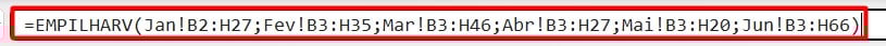 Aplicando a Função EMPILHARV no Excel